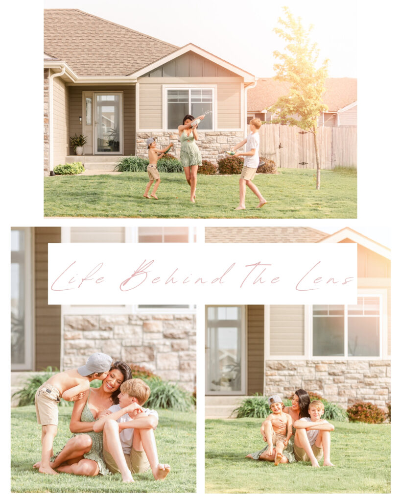 Personal life of photographer with family