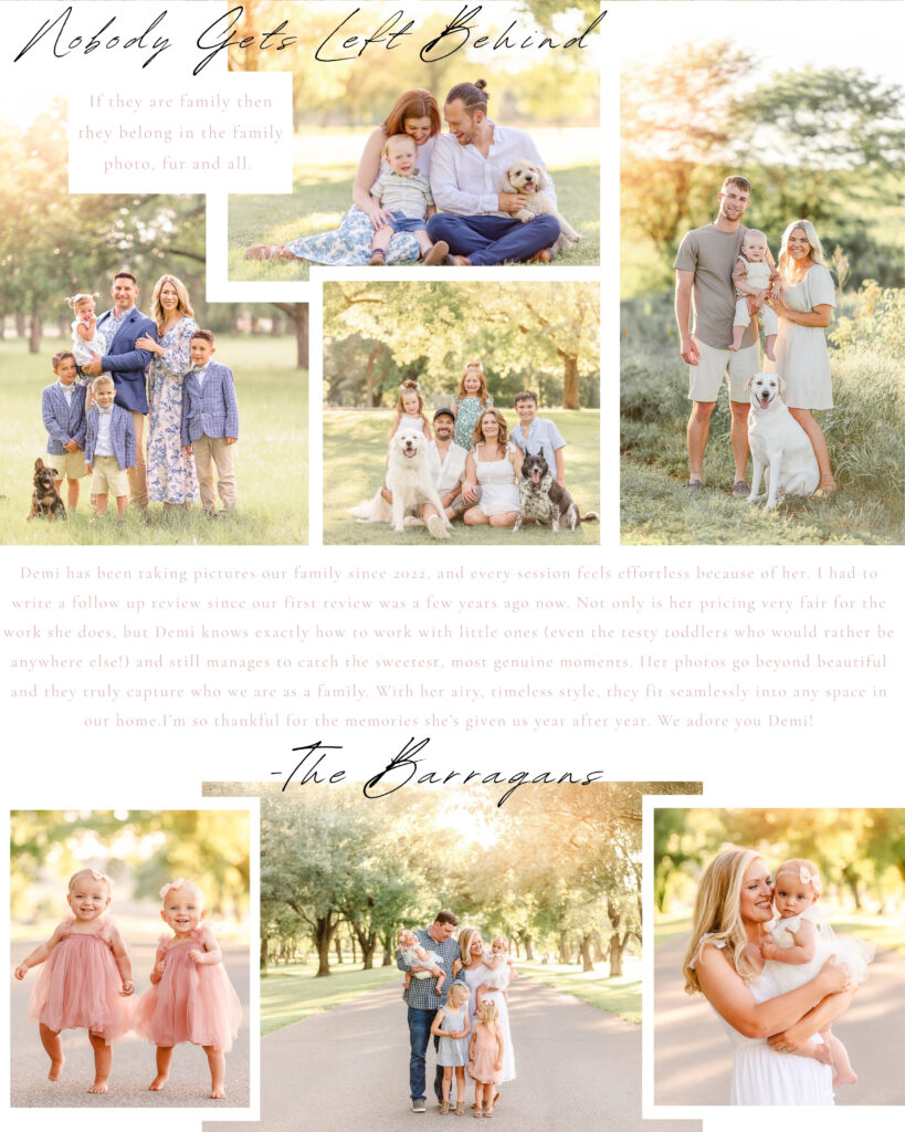 Family playing and laughing together during a photoshoot inn Manhattan, Kansas