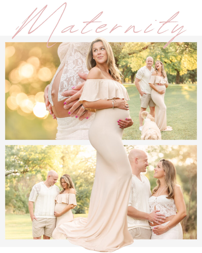 Maternity photoshoot for expecting mother in Topeka, Kansas